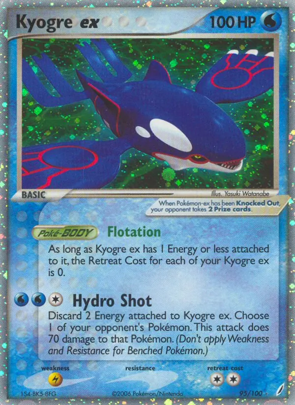 Kyogre-ex (EX Crystal Guardians 095)