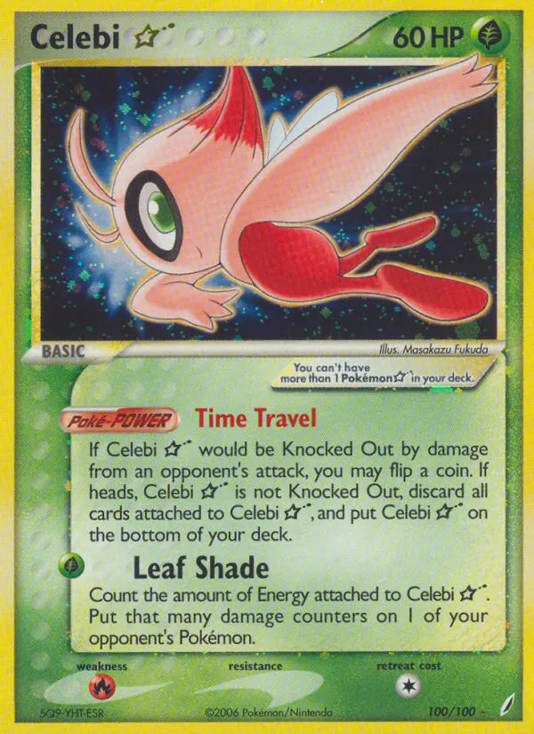 Celebi ☆ (EX Crystal Guardians 100)