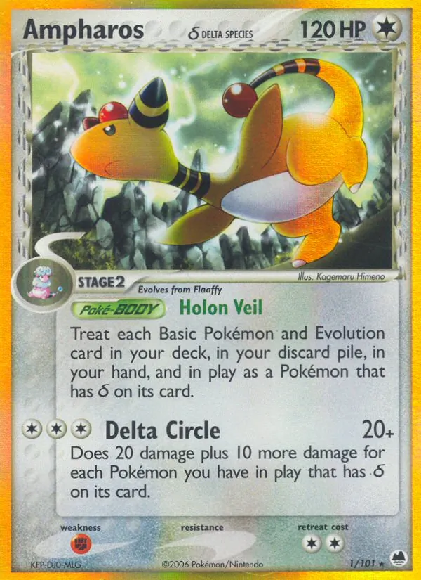 Ampharos δ (EX Dragon Frontiers 001)