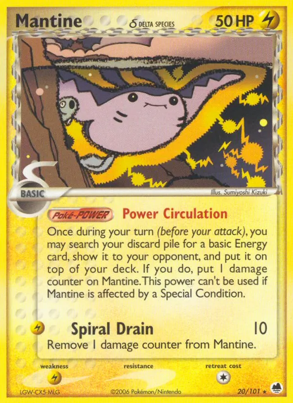 Mantax δ (EX Dragon Frontiers 020)