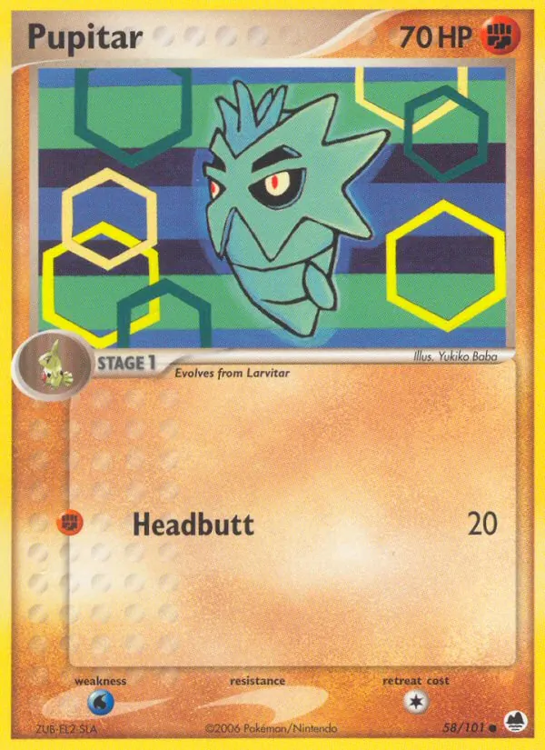 Pupitar (EX Dragon Frontiers 058)