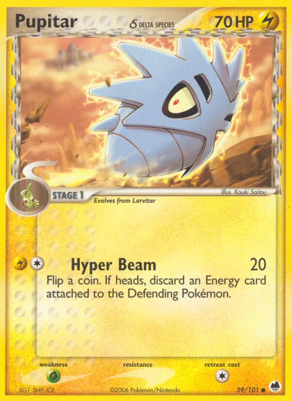 Pupitar δ (EX Dragon Frontiers 059)
