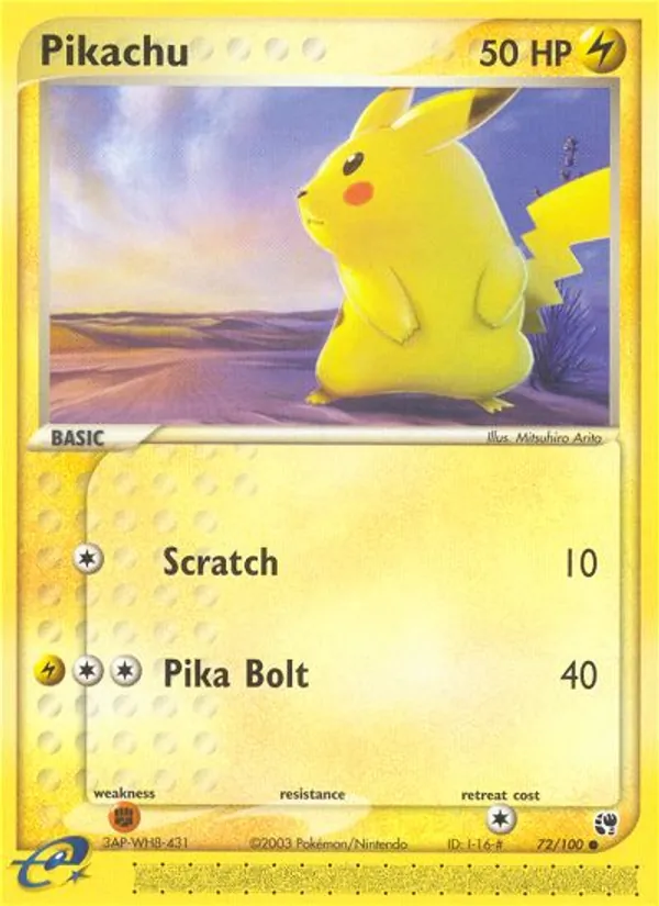 Pikachu (EX Sandsturm 072)