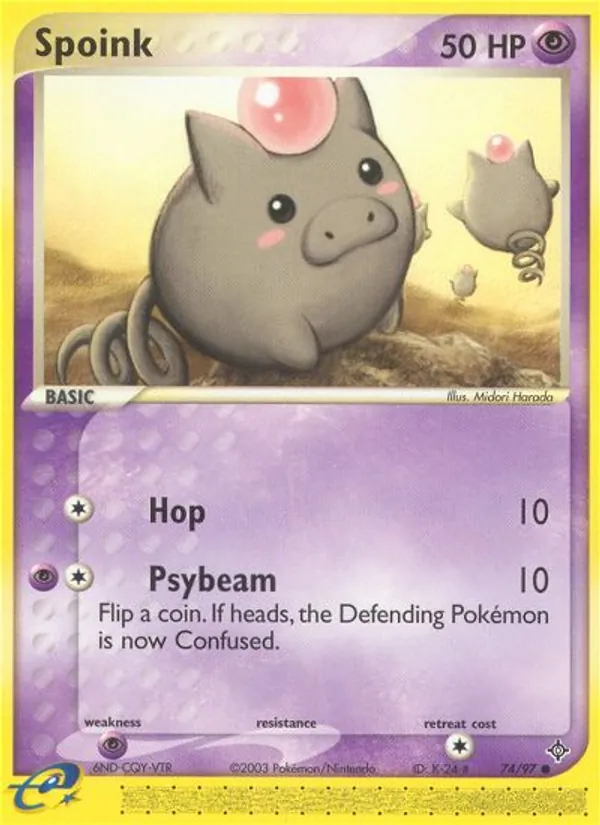 Spoink (EX Drache 074)