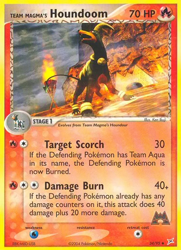 Team Magmas Hundemon (EX Team Magma vs Team Aqua 034)