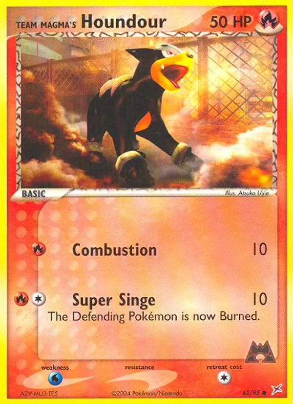 Team Magmas Hunduster (EX Team Magma vs Team Aqua 062)