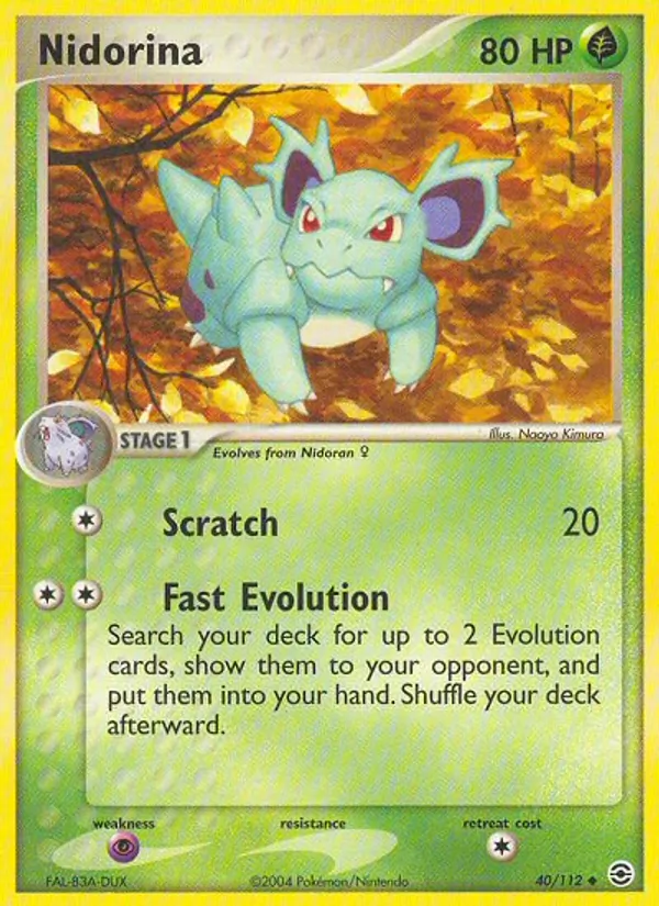 Nidorina (EX Feuerrot & Blattgrün 040)