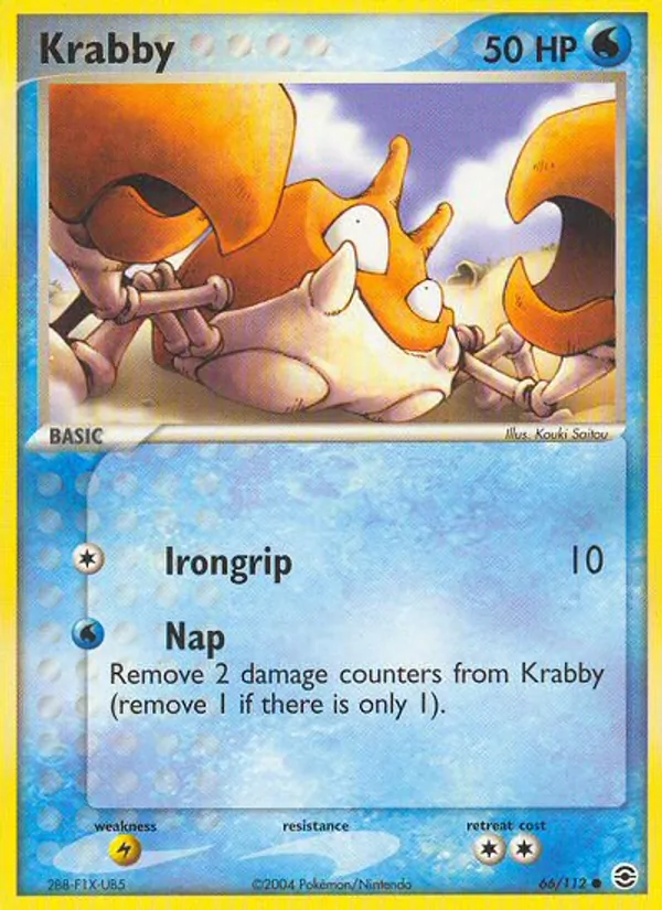 Krabby (EX Feuerrot & Blattgrün 066)