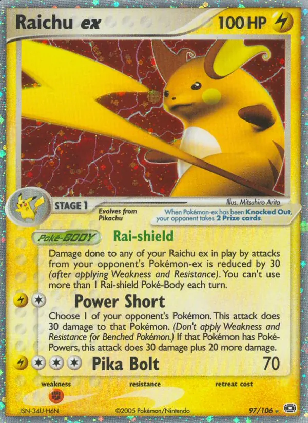 Raichu-ex (EX Smaragd 097)
