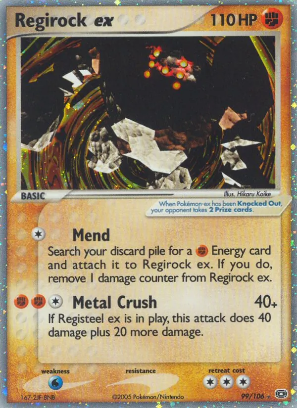 Regirock-ex (EX Smaragd 099)