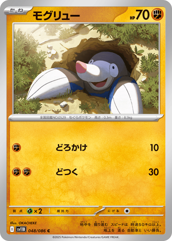 Drilbur - 048/086 (Master Ball Pattern) (SV11B: Black Bolt 048)