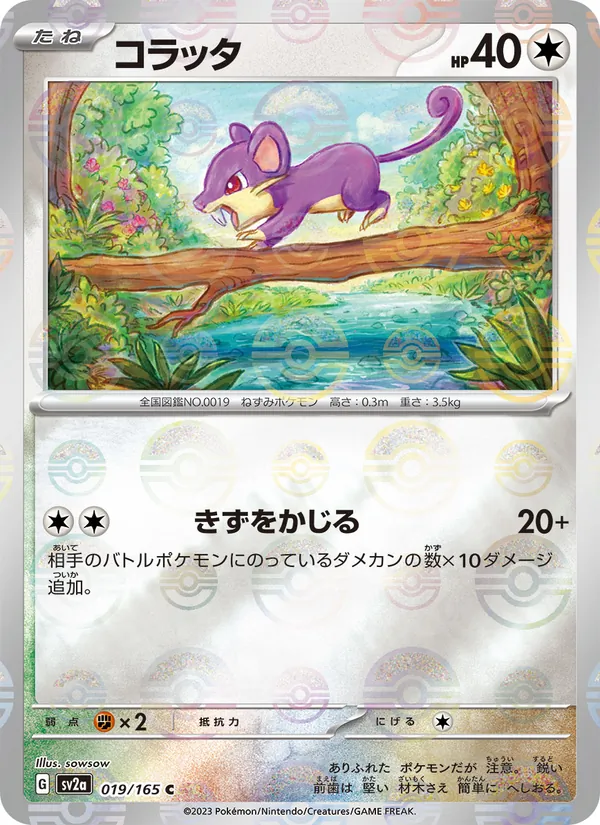 Rattata (Poke Ball Pattern) (SV2a: Pokemon Card 151 019-7bdc10)