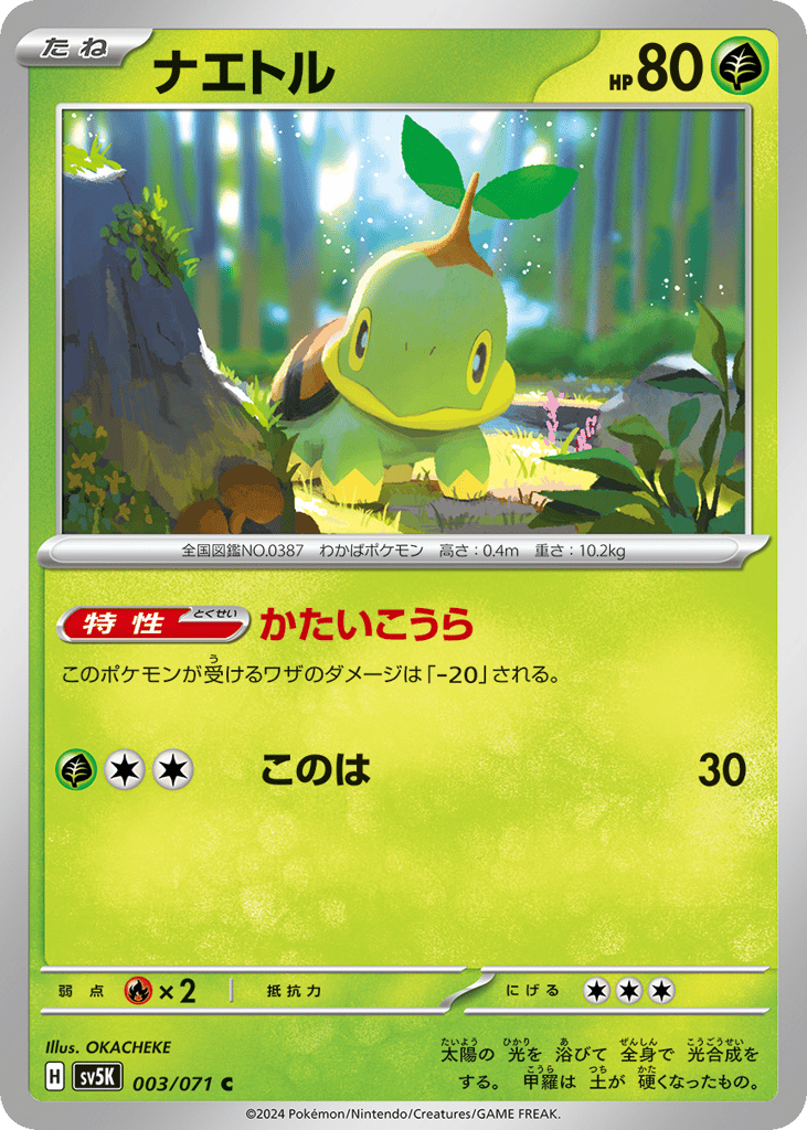 Turtwig (SV5K: Wild Force 003)