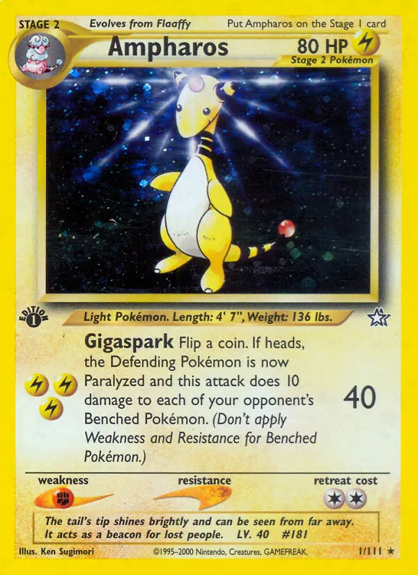 Ampharos (Neo Genesis 001)