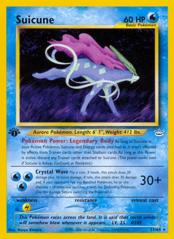 Suicune (Neo Revelation 027)