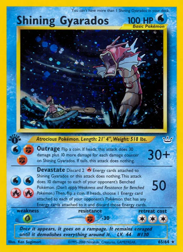 Schimmerndes Garados (Neo Revelation 065)