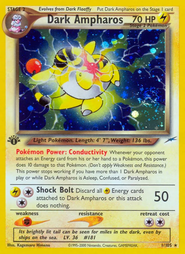 Dunkles Ampharos (Neo Destiny 001)
