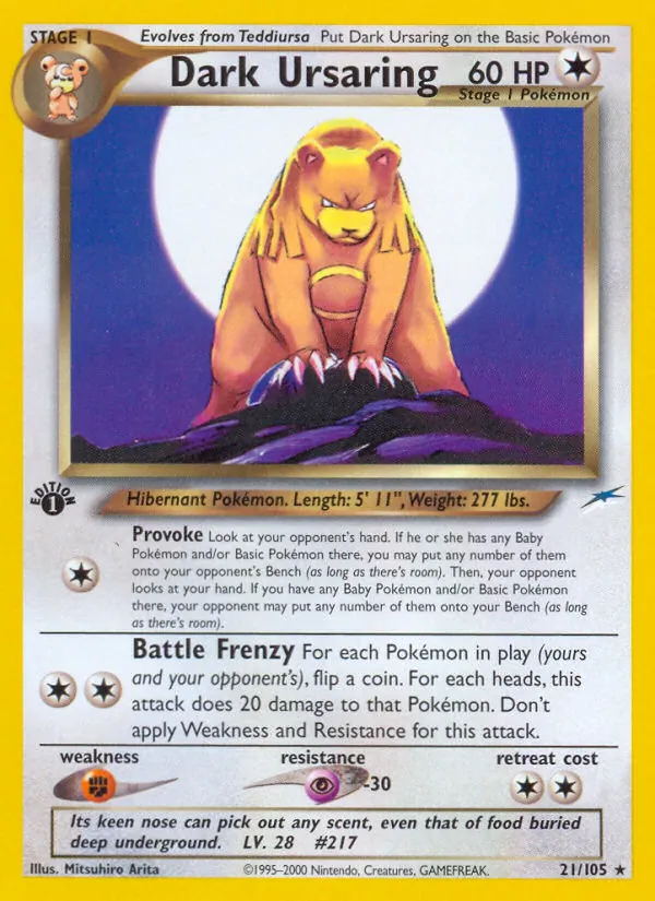 Dunkles Ursaring (Neo Destiny 021)
