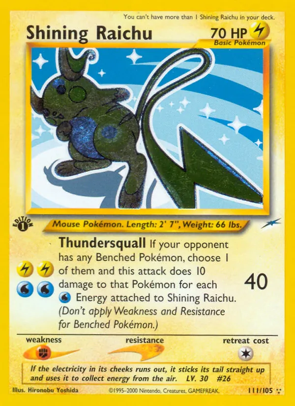 Schimmerndes Raichu (Neo Destiny 111)