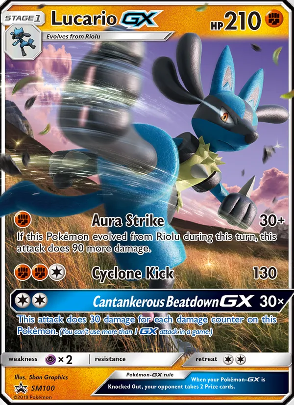 Lucario GX (SM Promokarten SM100)